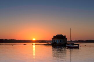 la maison de p^écheur st cado Belz — photographie de paysage breton de Franck Besrest